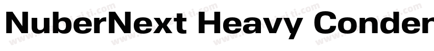 NuberNext Heavy Condensed字体转换